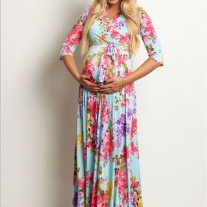 Pink Blush Maternity Dress